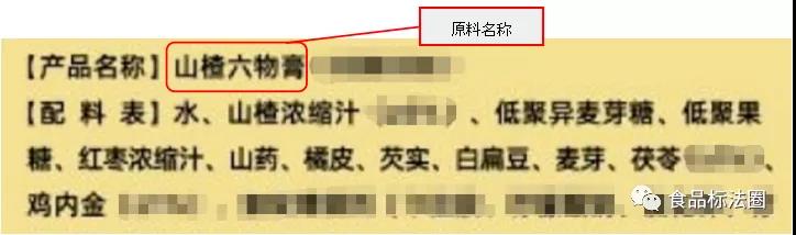 复合配料的标示要求及示例